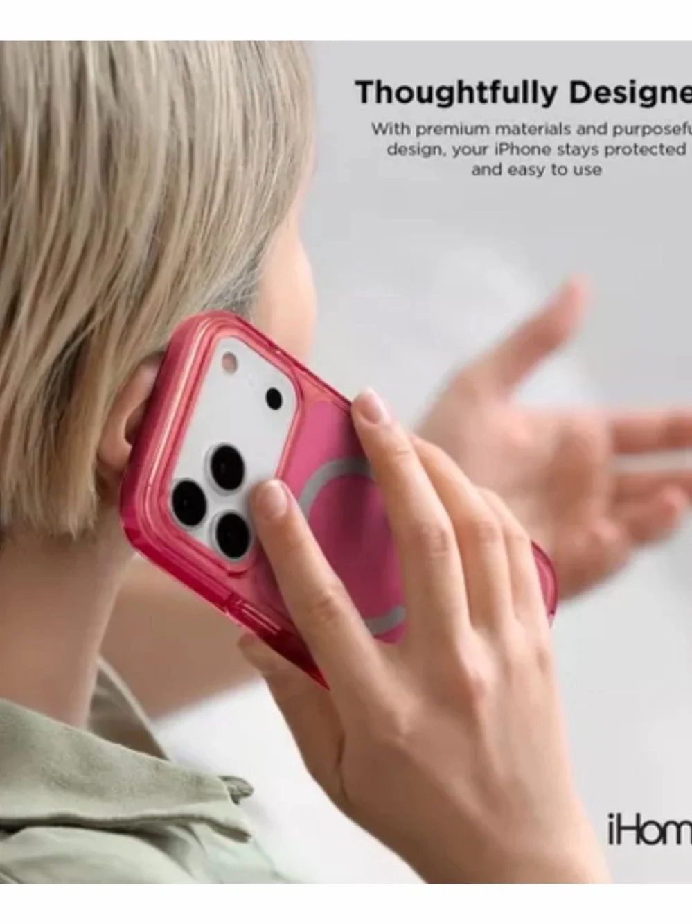 iHome Pink MagSafe-Compatible Case for iPhone 17 Air - Velo Case